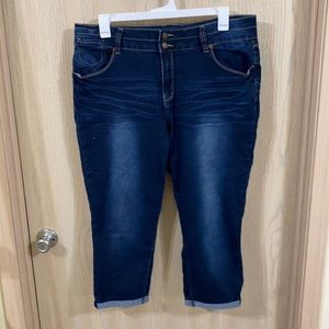 Cato Capri Jeans - Dark Wash